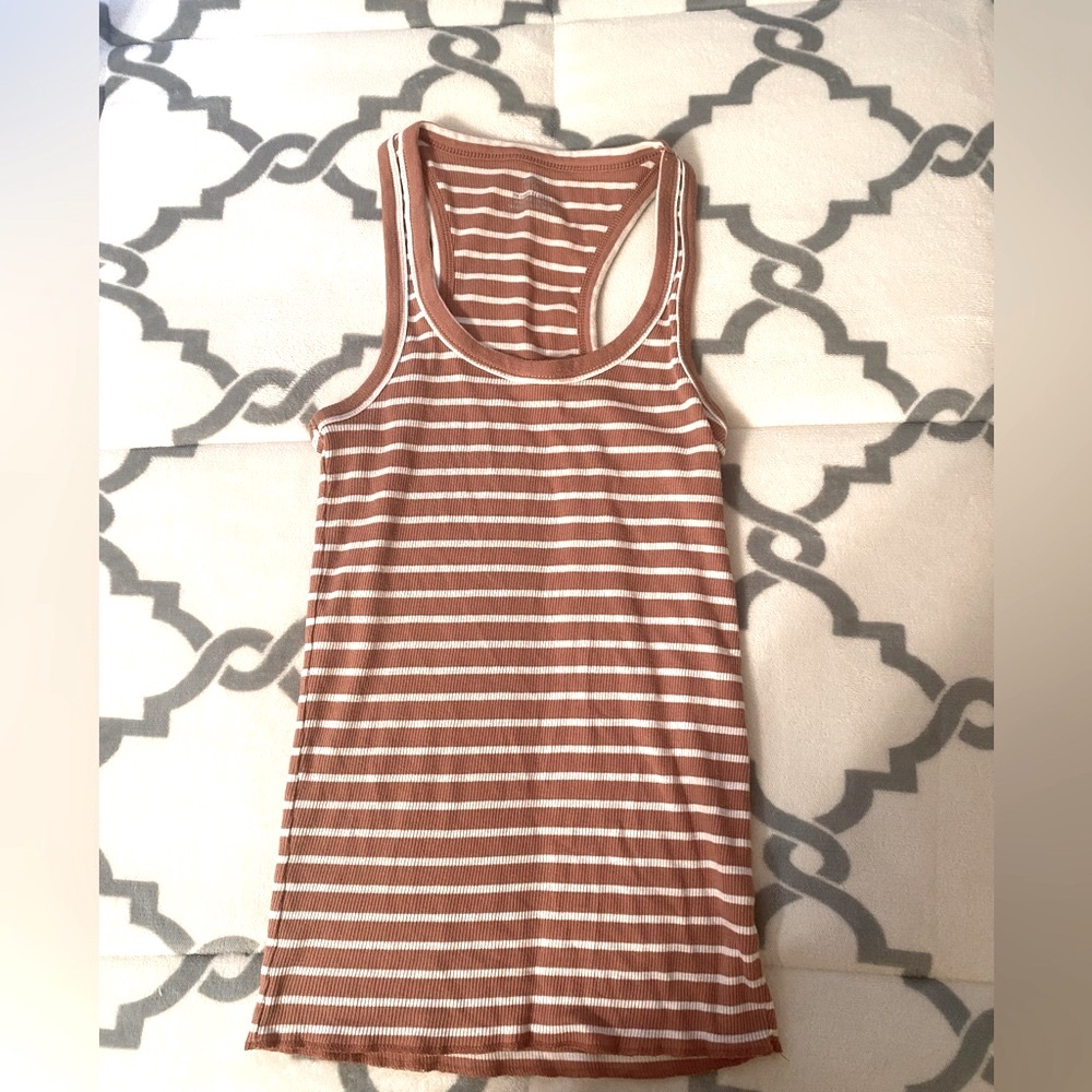 Aerie XS Striped Ribbed Tank Top